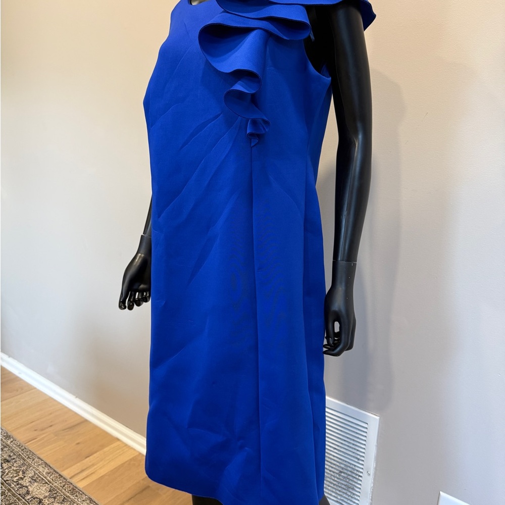 Eliza J One Shoulder Royal Blue Dress - Picture 3 of 5